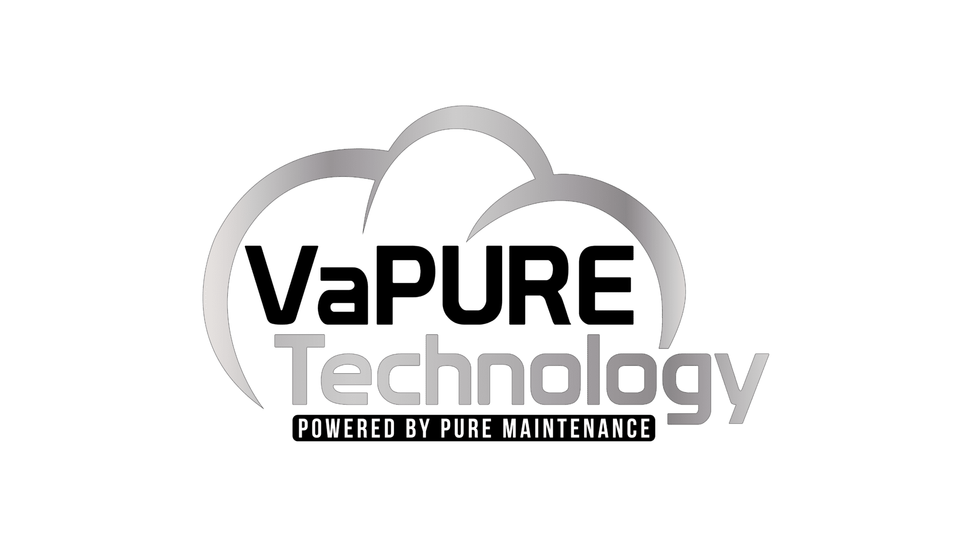 A logo of the company that is called vapure technology.